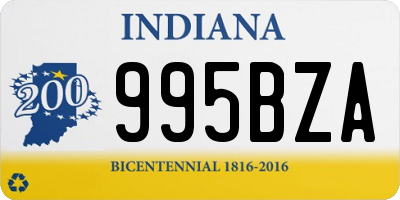 IN license plate 995BZA