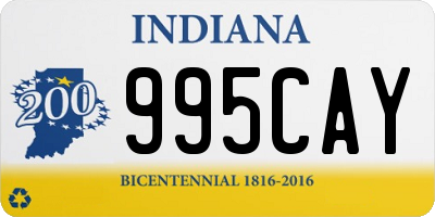 IN license plate 995CAY