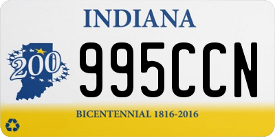 IN license plate 995CCN