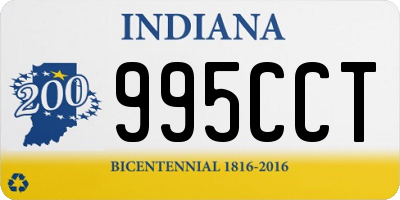 IN license plate 995CCT