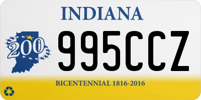 IN license plate 995CCZ