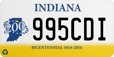 IN license plate 995CDI