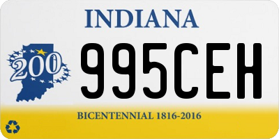 IN license plate 995CEH