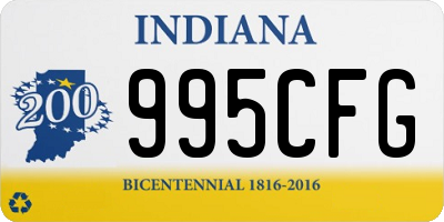 IN license plate 995CFG