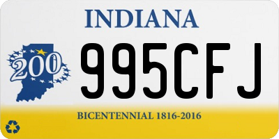 IN license plate 995CFJ