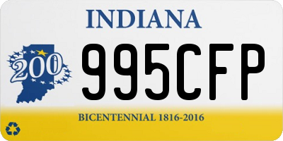 IN license plate 995CFP