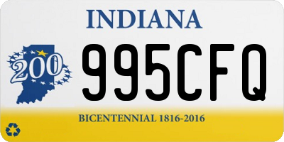 IN license plate 995CFQ