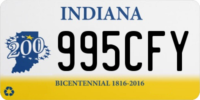 IN license plate 995CFY