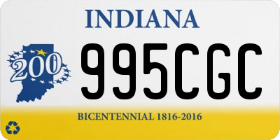 IN license plate 995CGC