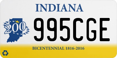 IN license plate 995CGE