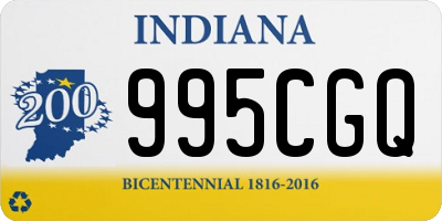 IN license plate 995CGQ