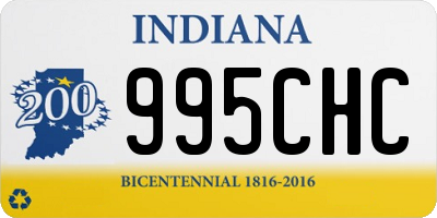 IN license plate 995CHC