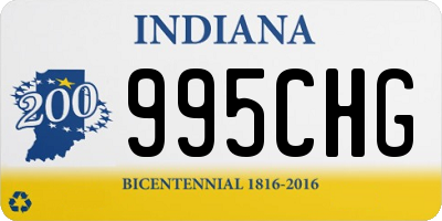 IN license plate 995CHG