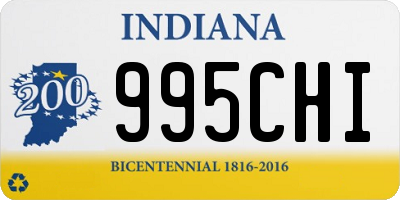 IN license plate 995CHI