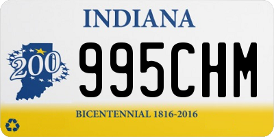 IN license plate 995CHM