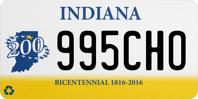 IN license plate 995CHO