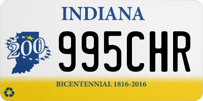 IN license plate 995CHR