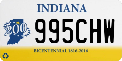 IN license plate 995CHW