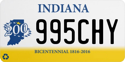 IN license plate 995CHY