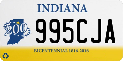 IN license plate 995CJA