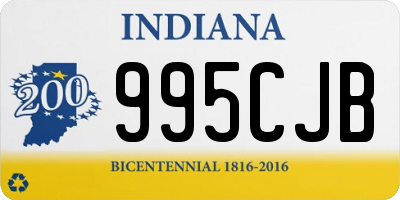 IN license plate 995CJB