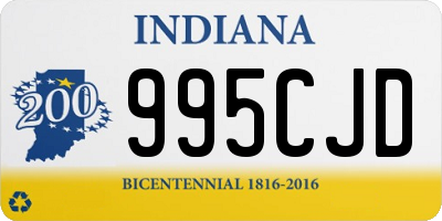 IN license plate 995CJD