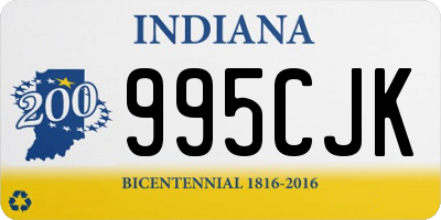 IN license plate 995CJK