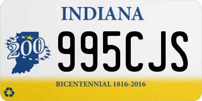 IN license plate 995CJS