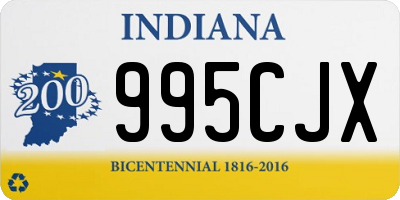 IN license plate 995CJX