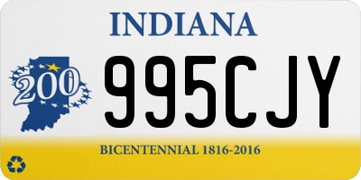 IN license plate 995CJY