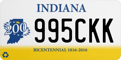 IN license plate 995CKK