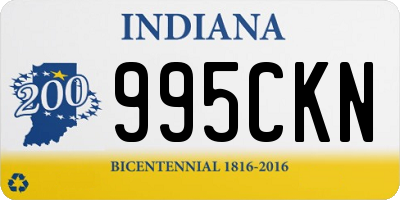 IN license plate 995CKN