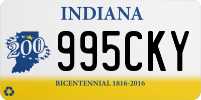 IN license plate 995CKY