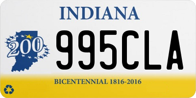 IN license plate 995CLA