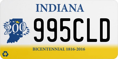 IN license plate 995CLD