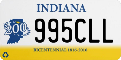 IN license plate 995CLL