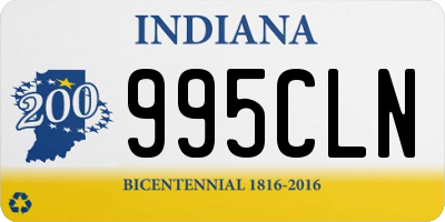 IN license plate 995CLN