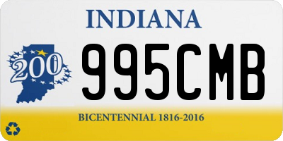 IN license plate 995CMB