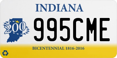 IN license plate 995CME