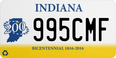 IN license plate 995CMF