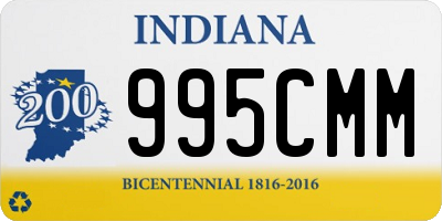 IN license plate 995CMM