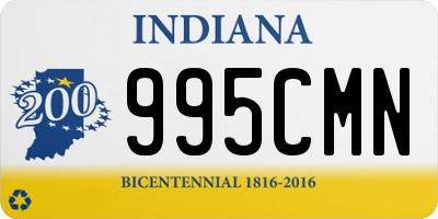 IN license plate 995CMN