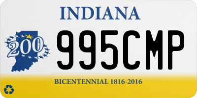 IN license plate 995CMP