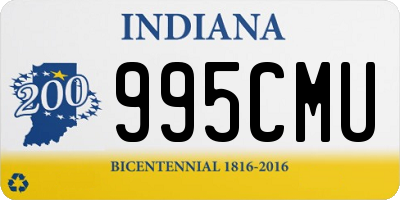 IN license plate 995CMU