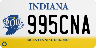 IN license plate 995CNA