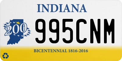 IN license plate 995CNM