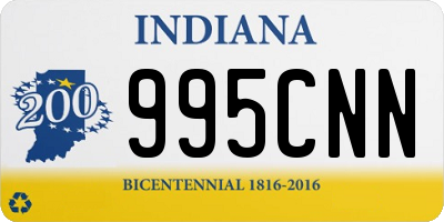 IN license plate 995CNN