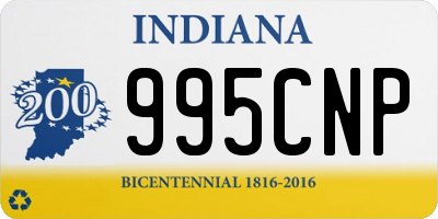 IN license plate 995CNP