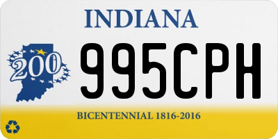 IN license plate 995CPH