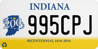 IN license plate 995CPJ